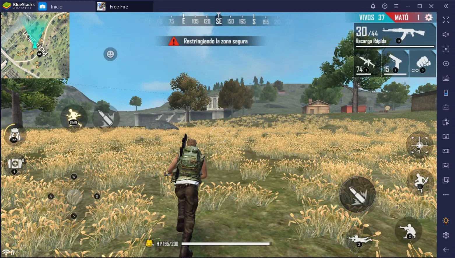 controles para jugar free fire en pc - Cómo cambiar los controles de BlueStacks