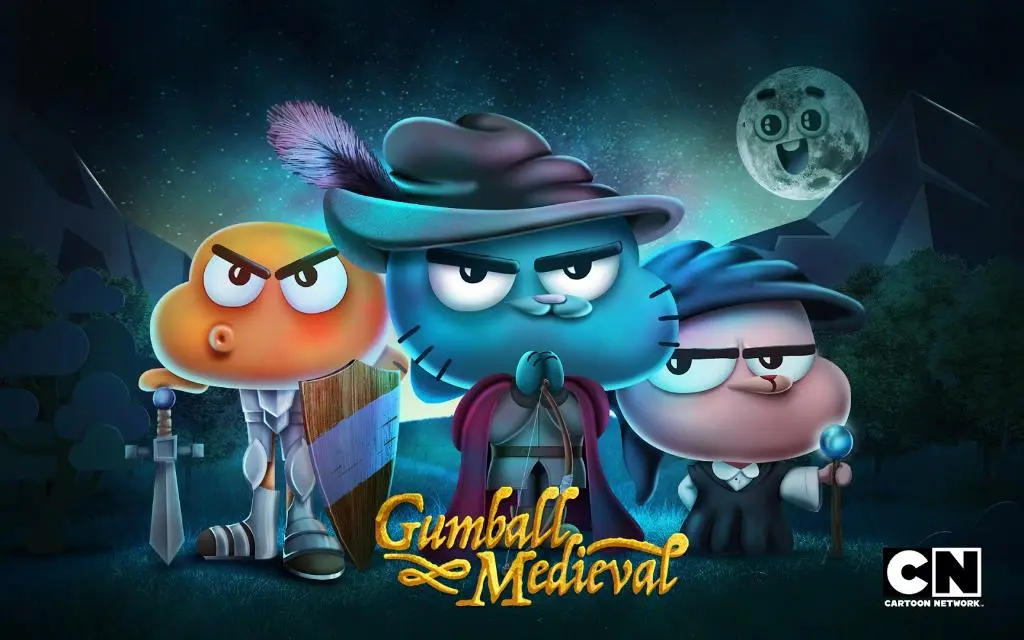 ok google hablar con gumball medieval jugar - Cómo se llama el gato azul de la serie El increíble mundo de Gumball