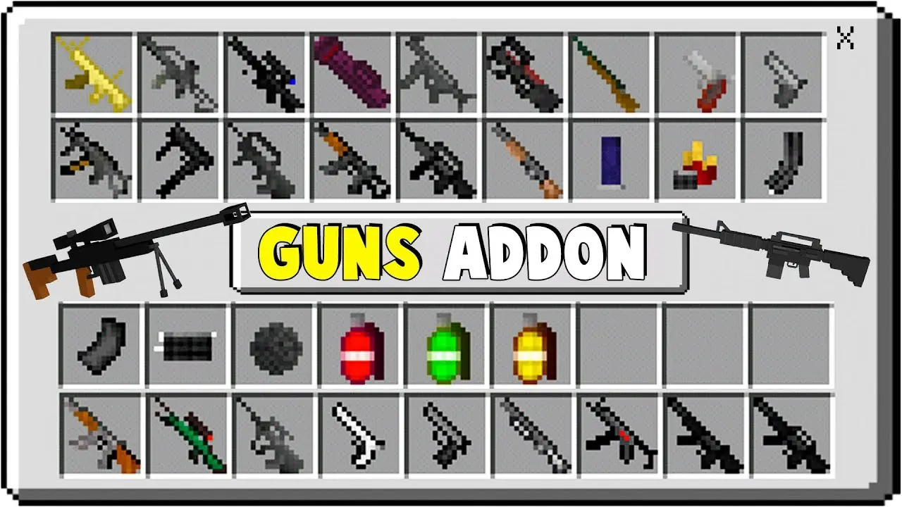 minecraft con armas para jugar - Cómo se llama el mod de pistolas en Minecraft