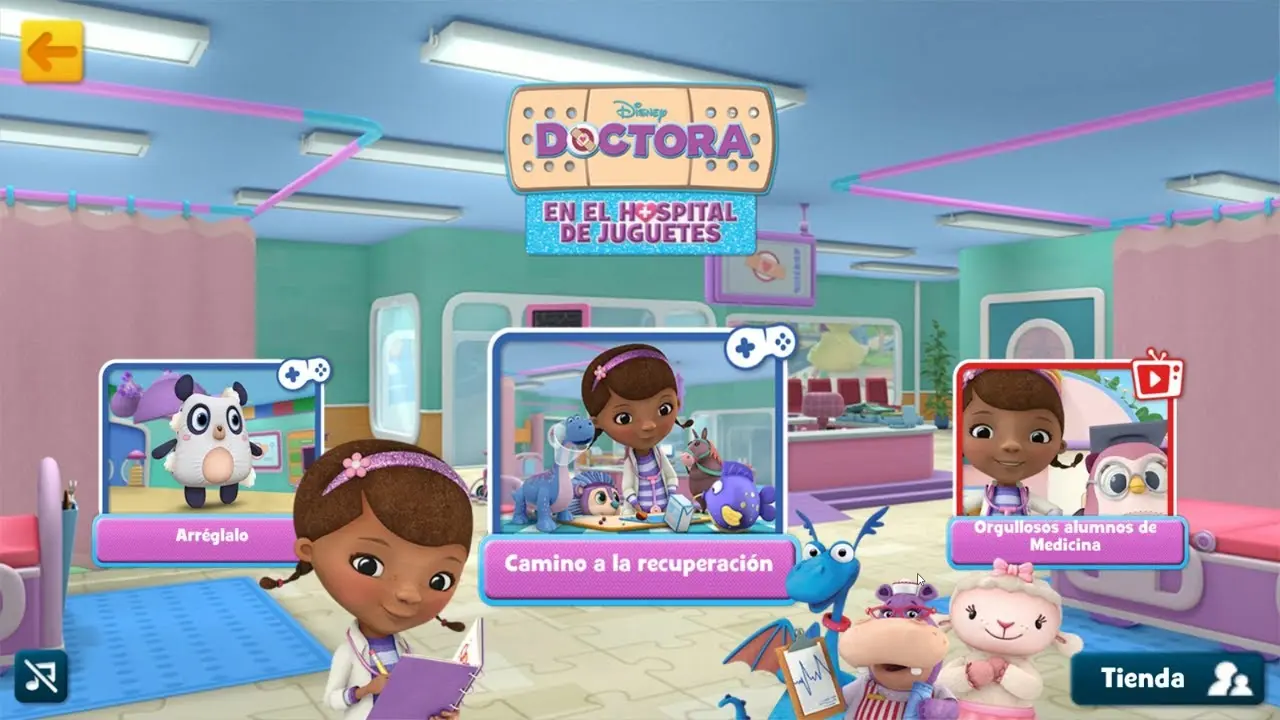 doctora juguetes juegos de disney junior - Cómo se llama la doctora juguetes de Disney