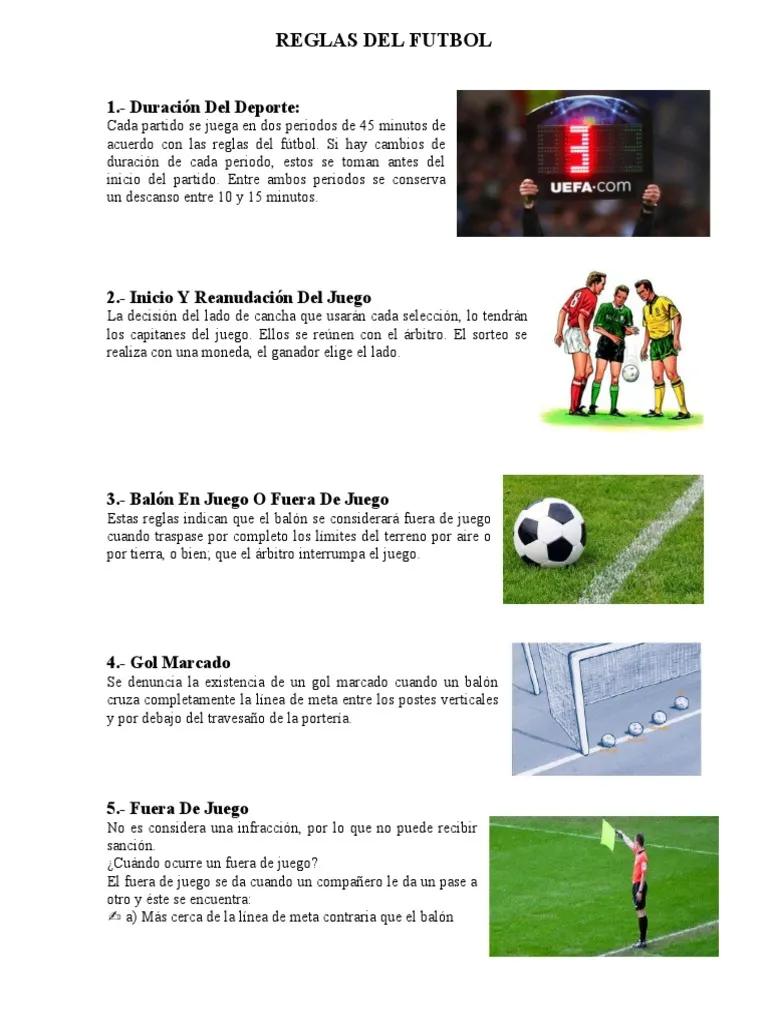cuales son las reglas para jugar futbol - Cómo se llama la regla 17 del fútbol
