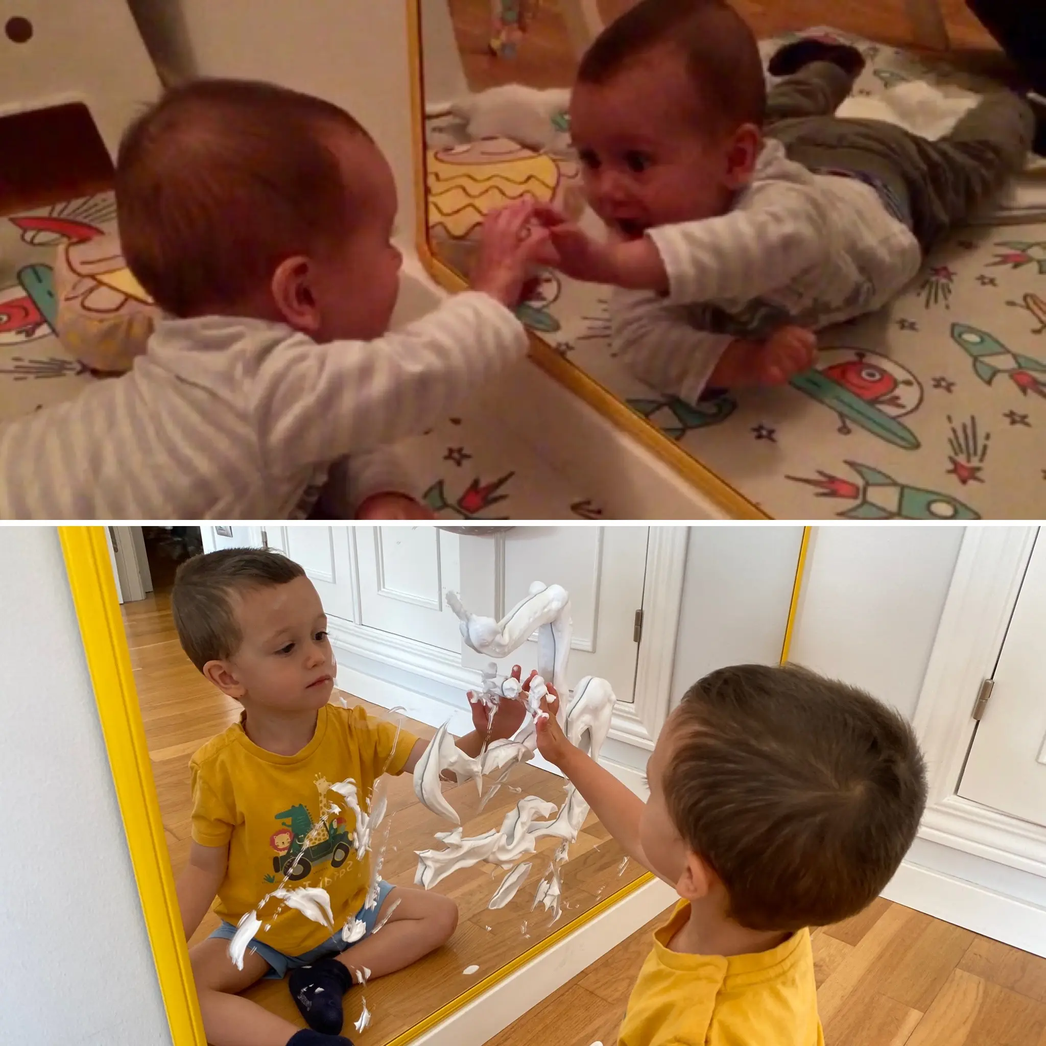 juegos con espejos para niños - Cómo trabajar la técnica del espejo
