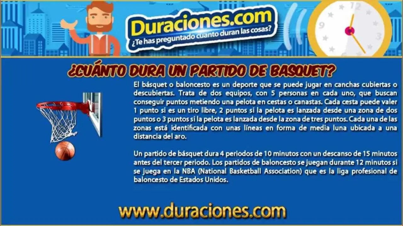 de cuantos tiempos se juega el basquetbol - Cuál es el tiempo de duración de un partido de baloncesto