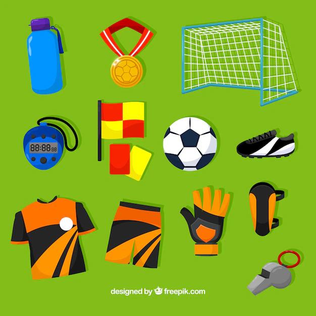 objetos para jugar futbol - Cuáles son los elementos del fútbol