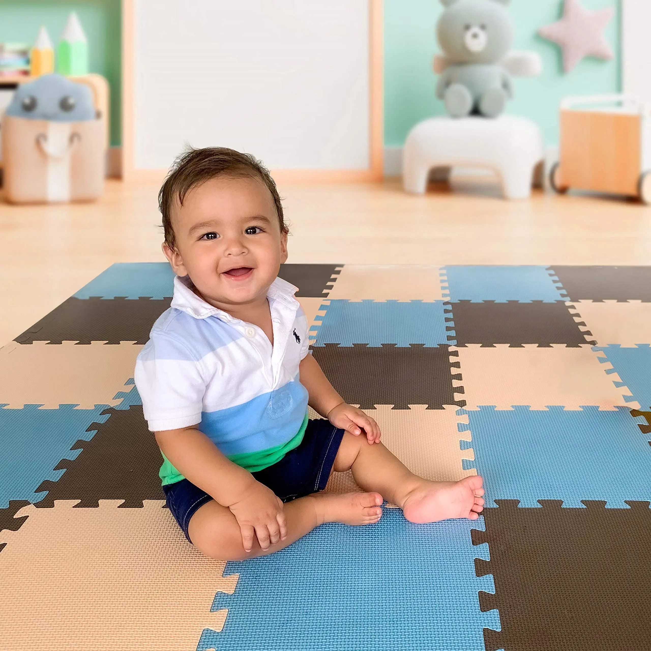 alfombra para jugar bebes - Cuándo poner al bebé en alfombra