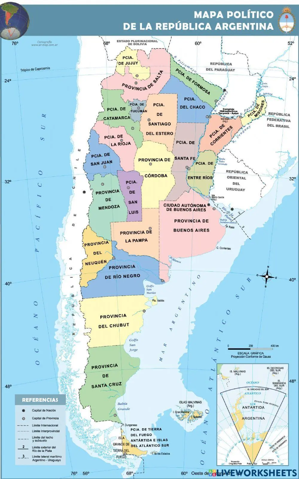Provincias Y Capitales De Argentina Juego Educativo Jugando Ando 7725