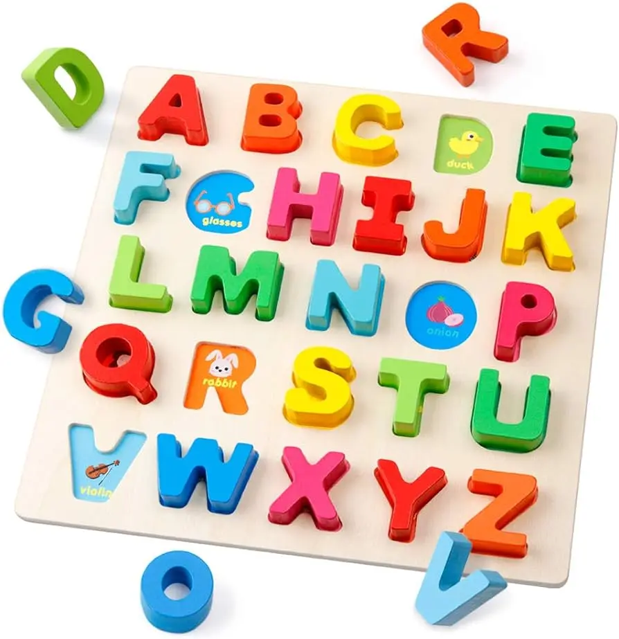 juego de letras de madera - Cuántas son las letras del alfabeto