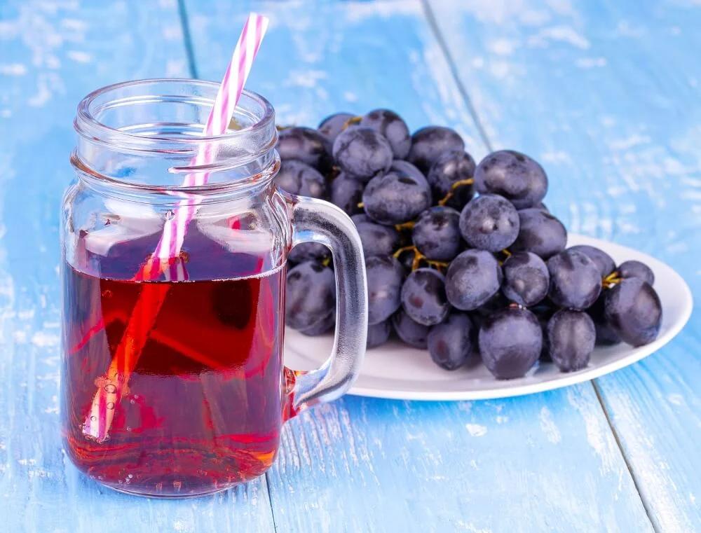 propiedades del jugo de uva morada - Cuánto jugo de uva puedo tomar al día