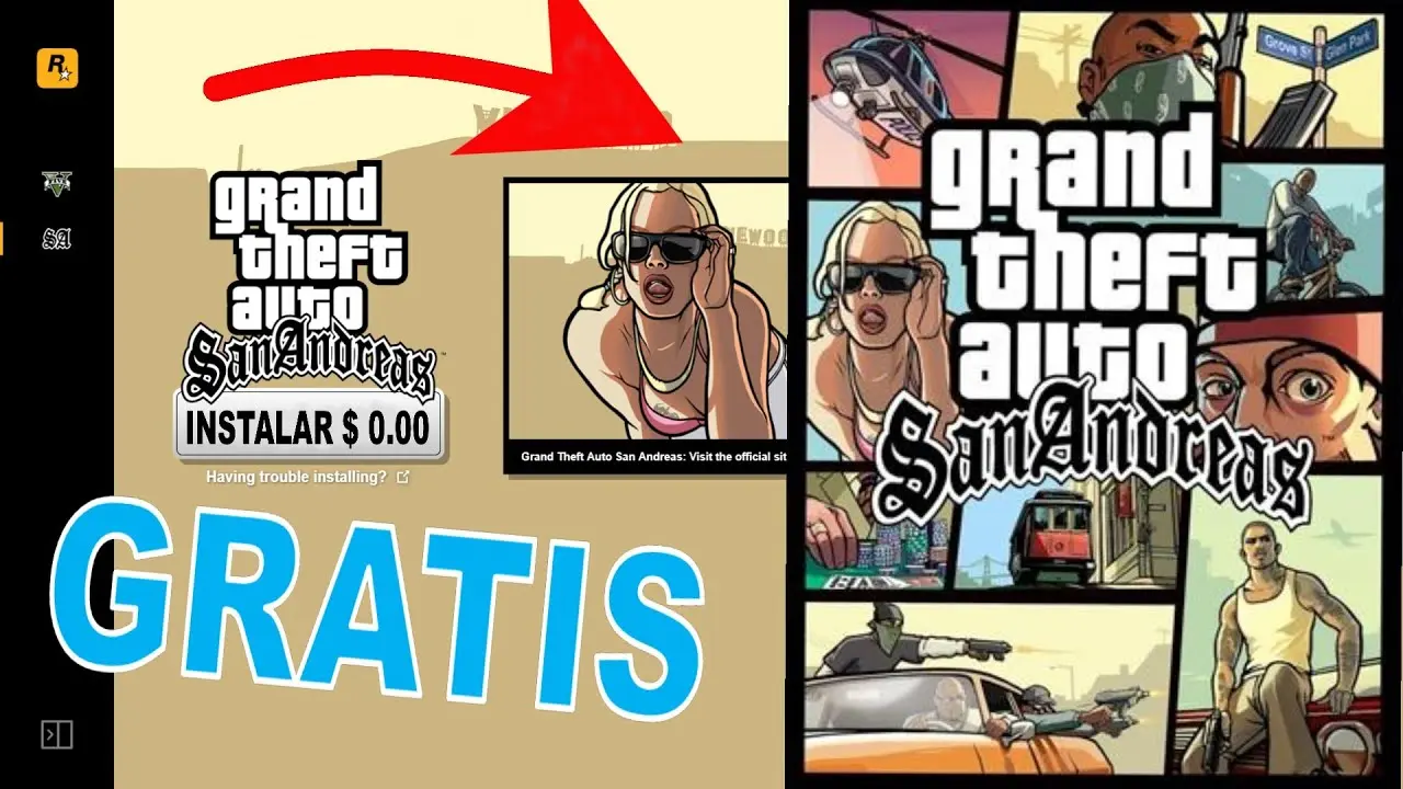 instalar juego gta san andreas para pc - Cuánto pesa el GTA San Andreas para PC original