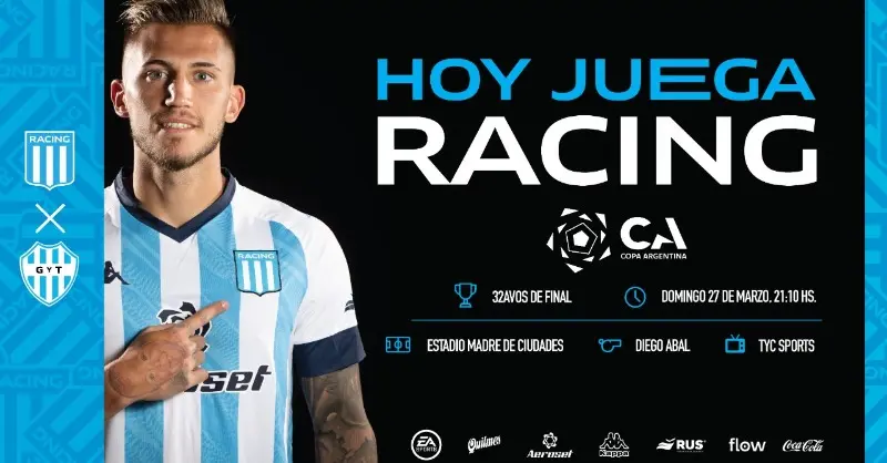 a q hs juega racing - Dónde mirar Racing contra Club Atlético Belgrano