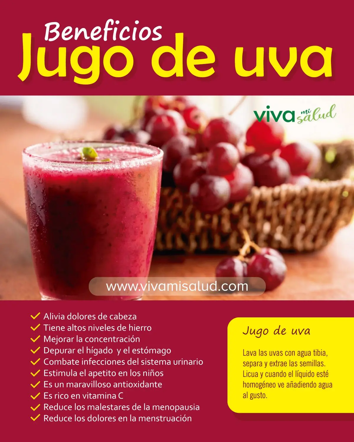 propiedades del jugo de uva morada - Qué enfermedades ayuda la uva