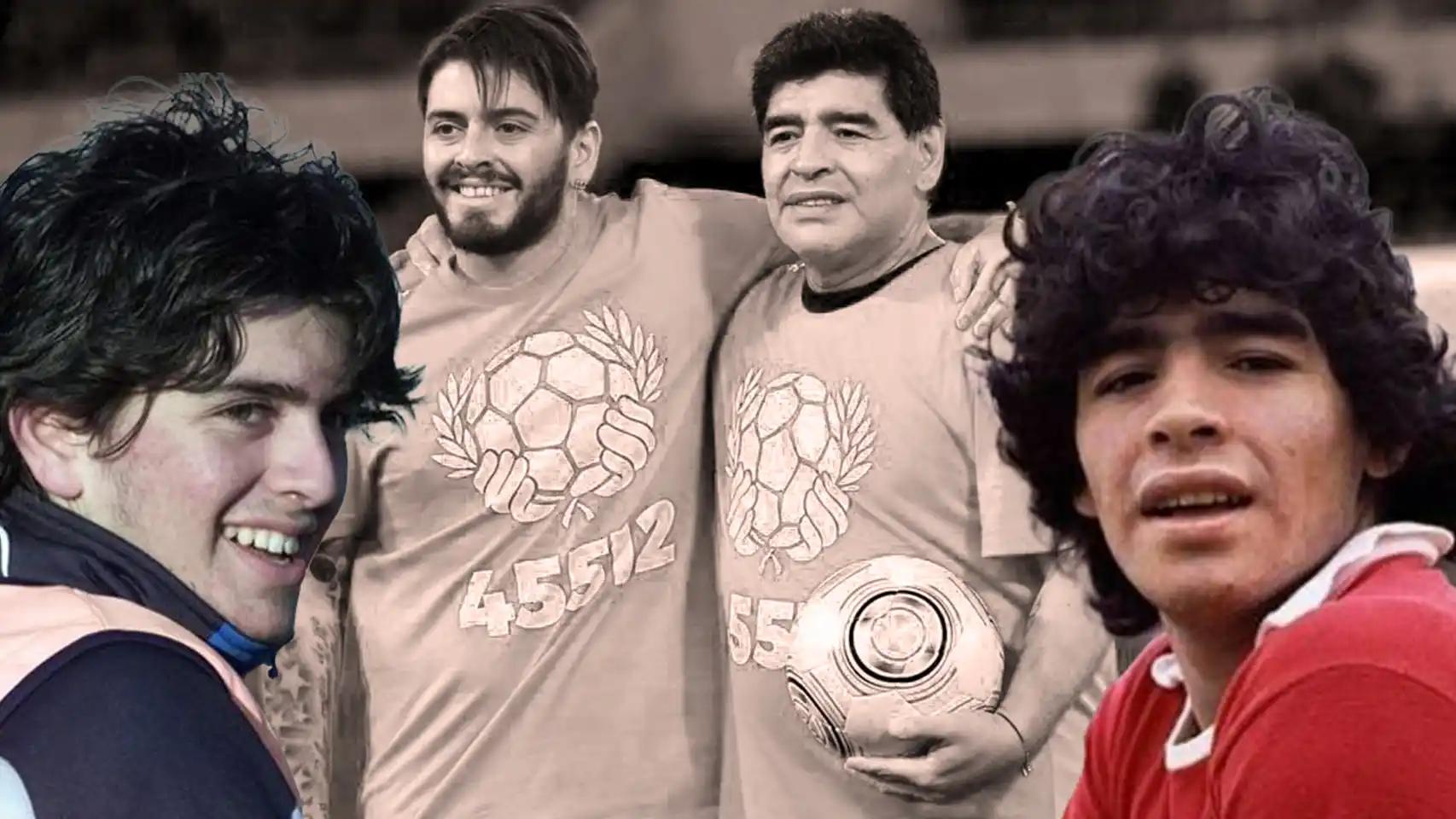 diego maradona jr jugando - Qué hijo de Maradona juega al fútbol