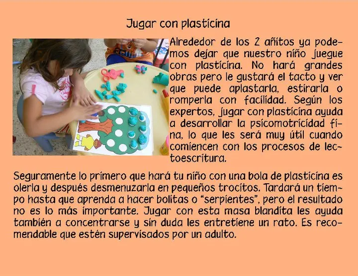 beneficios de jugar con masa - Que motricidad se trabaja con la plastilina