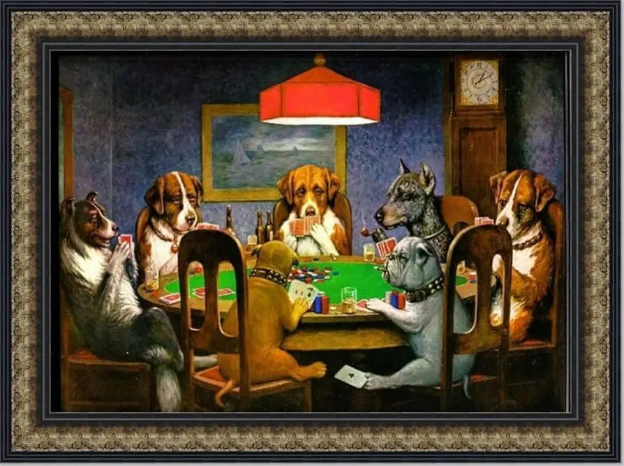 cuadro perros jugando poker original - Quién pintó los perros originales jugando al póquer